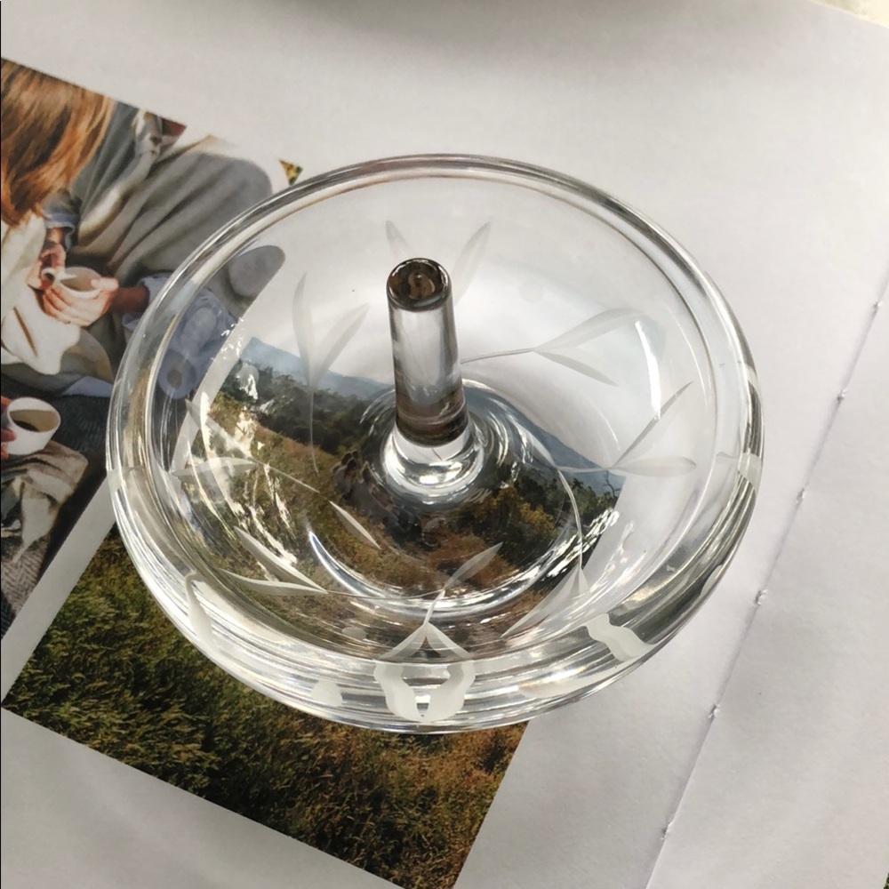 Lenox Clear Glass Ring Holder